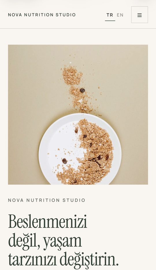 NOVA NUTRITION STUDIO mobil görünümü